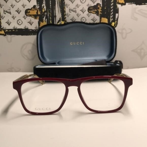 Gucci Burgundy Eyeglasses GG0561o 003 - Picture 7 of 12
